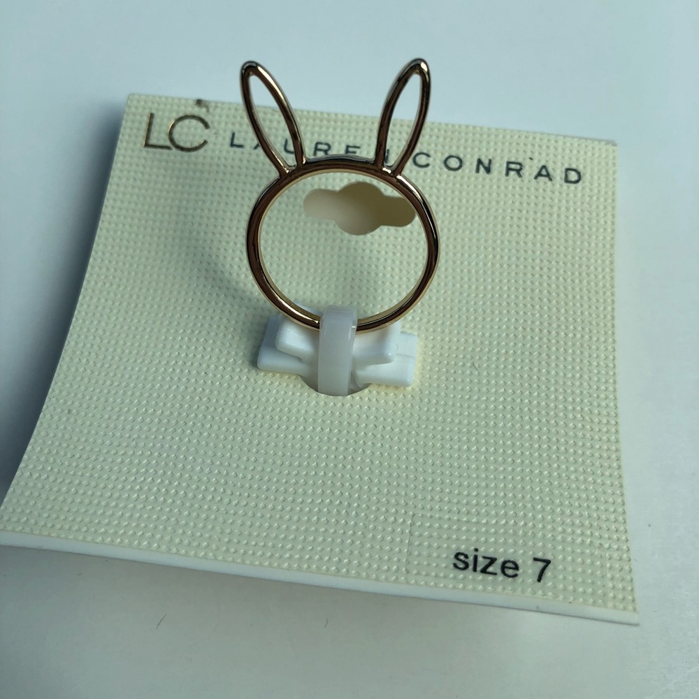 SOLD OUT - LC Lauren Conrad Gold Rabbit Bunny Ring - Picture 7 of 8